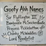 Goofy Ahh Names