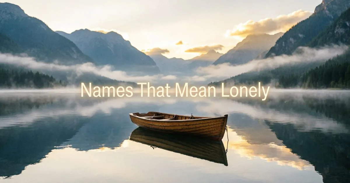 Names That Mean Lonely