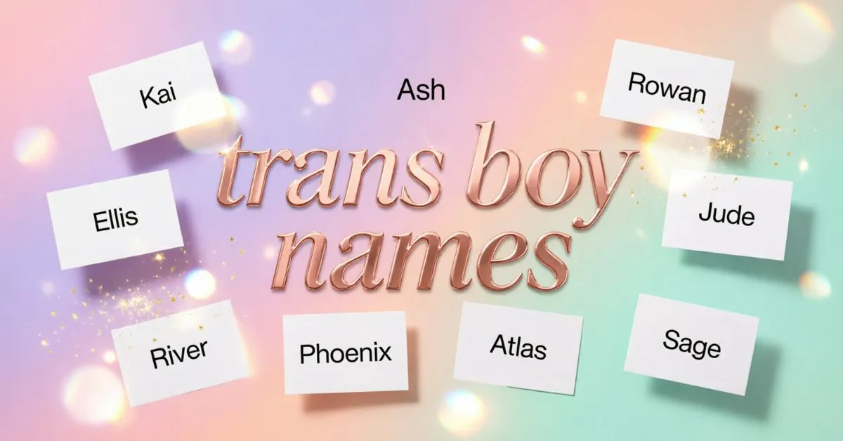 trans boy names​