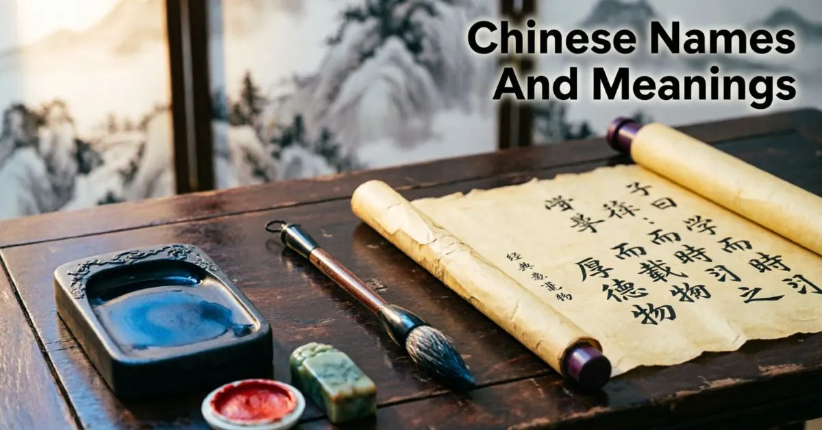 Chinese Names And Meanings