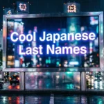 Cool Japanese Last Names
