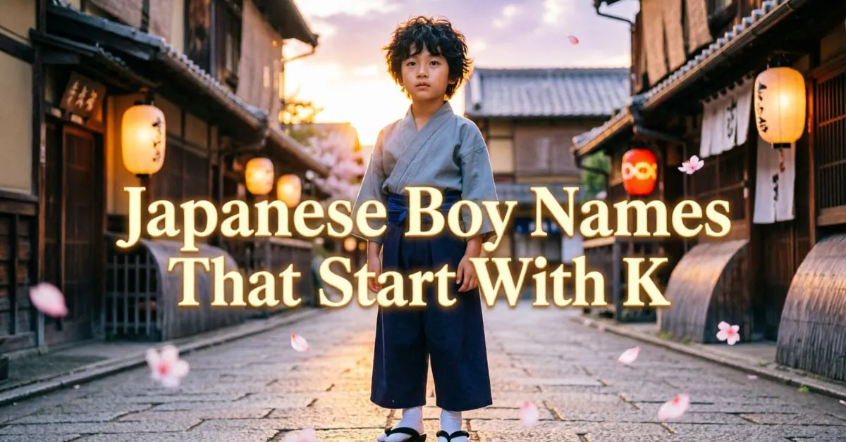 Japanese Boy Names That Start With K