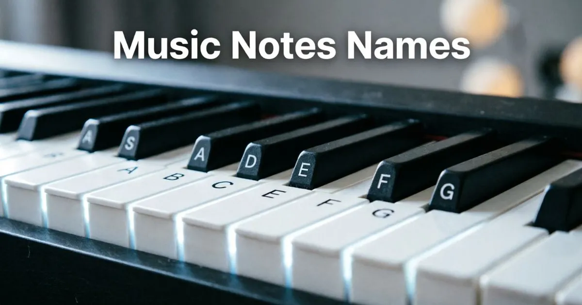 Music Notes Names
