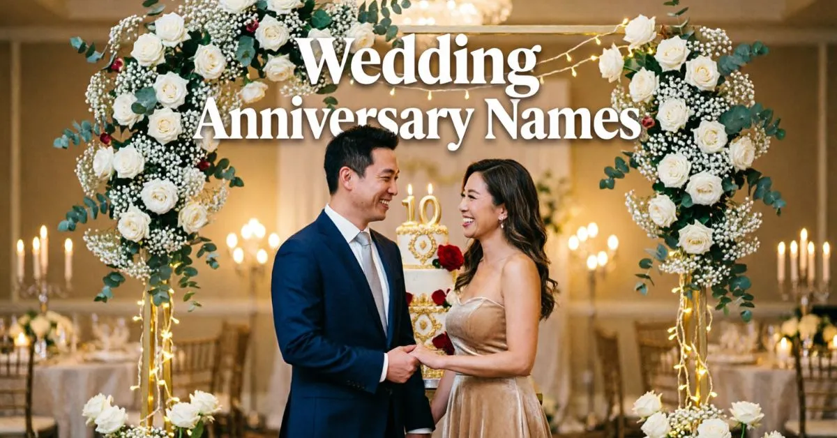 Wedding Anniversary Names