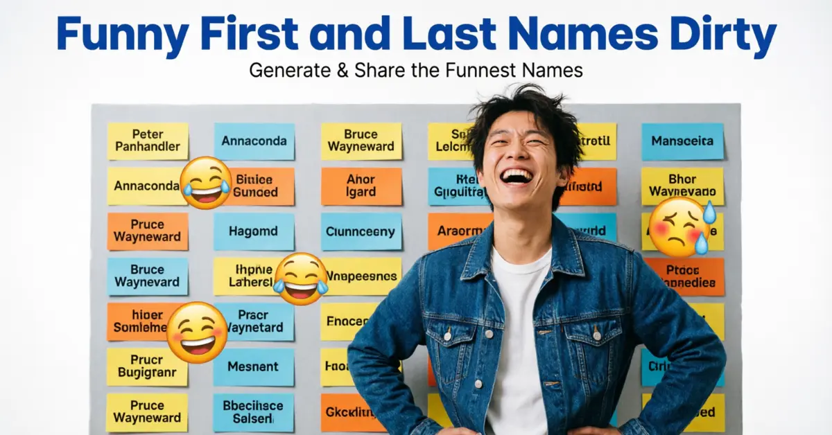Funny First and Last names Dirty