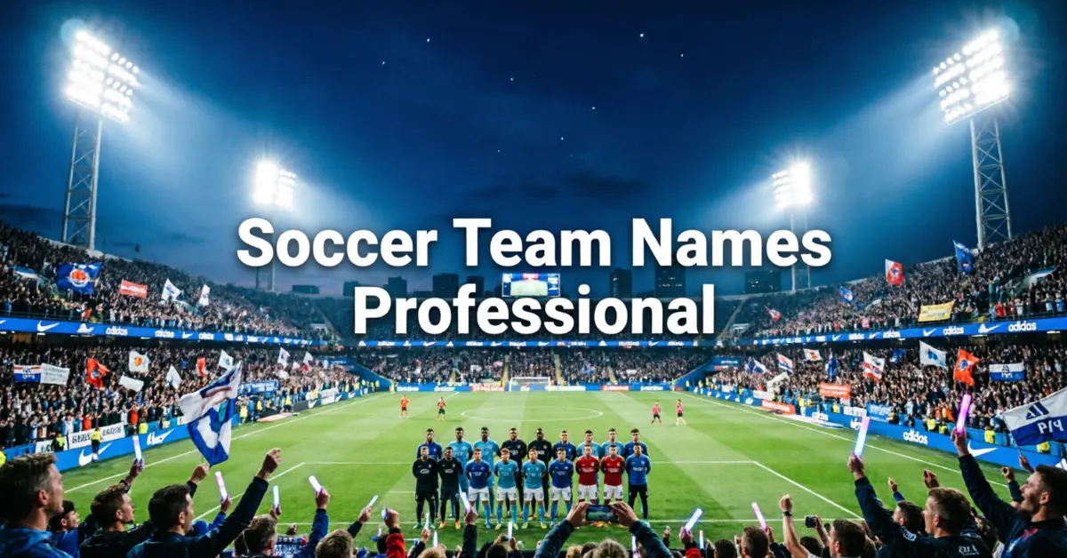 Soccer Team Names Professional